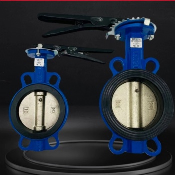 PN16 Lever Operated Ductile Iron Lug Type Resilient Seated Butterfly Valve