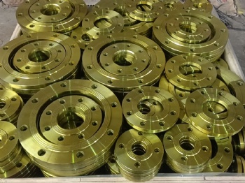 Flat Flange pn16 gold yellow paint